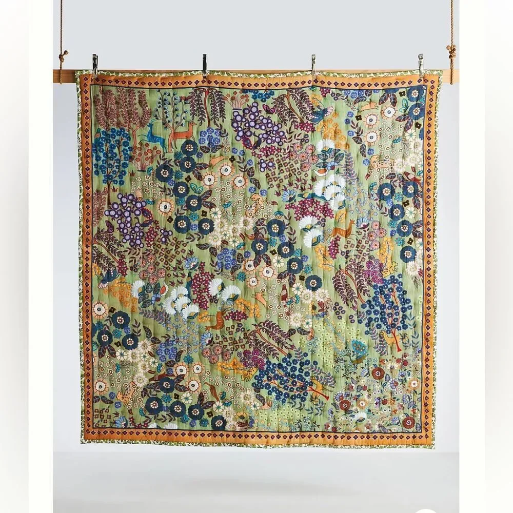 Anthropologie Averill Organic Cotton Quilt King size